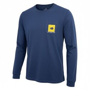 Southern Tide Mens Sz XSmall NavyBlue/Yellow L/S Graphic Tee Shirt (S41) NWTs
